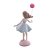 FIGURA DECORATIVA BONECA COM BALÃO VERMELHO 13CM X 8CM X 22CM - WOLFF - Imagem 4