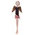 FIGURA DECORATIVA BONECA CINZA COM ASAS DOURADAS DE RESINA 8CM X 8CM X 23CM - WOLFF - Imagem 3
