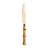 FAQUEIRO 24 PEÇAS DE AÇO INOX COM CABO DE PLÁSTICO BAMBU DOURADO - BON GOURMET - Imagem 5