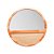 ESPELHO DE MADEIRA COM SISAL LIPTUS 60CM - WOODART - Imagem 1