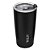 COPO TÉRMICO DE AÇO INOX PAREDE DUPLA COM TAMPA PRETO 600ML - WOLFF - Imagem 1