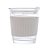 COPO DE VIDRO COM CINTA EM SILICONE BRANCO 350ML - WOLFF - Imagem 3