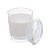 COPO DE VIDRO COM CINTA EM SILICONE BRANCO 350ML - WOLFF - Imagem 5