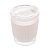 COPO DE VIDRO COM CINTA EM SILICONE BRANCO 350ML - WOLFF - Imagem 1