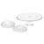CONJUNTO PRATO PARA BOLO E 4 PRATOS DE CRISTAL PEARL - WOLFF - Imagem 3