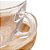 CONJUNTO 6 XÍCARAS DE CHÁ DE CRISTAL COM PIRES EM MADEIRA PINUS CORAÇÃO 190ML - WOODART - Imagem 3