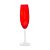 CONJUNTO 6 TAÇAS DE CHAMPANHE DE CRISTAL ECOLÓGICO BANQUET VERMELHO 200ML - WOLFF - Imagem 3