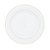 CONJUNTO 6 PRATOS RASOS DE PORCELANA COM BORDA DOURADA MÔNACO BRANCO 27CM - WOLFF - Imagem 1