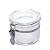 XÍCARA DE CRISTAL MARTELADO PARA CAFÉ COM PIRES PETRA ÂMBAR 70ML - LYOR - Imagem 1