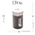 POTE PARA TEMPERO DE VIDRO E INOX COM TAMPA DOSADORA SORTIDO 80ML - LYOR - Imagem 1
