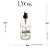 PORTA ÁLCOOL EM GEL DE VIDRO COM PUMP EM PLÁSTICO PRETO 490ML - LYOR - Imagem 1