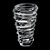 CONJUNTO 6 XÍCARAS DE CAFÉ DE VIDRO ROCKS 90ML - LYOR - Imagem 1