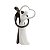 CONJUNTO 6 COLHERES DE CHÁ DE AÇO INOX BAMBU ELEGANT PRETA 12,5CM - LYOR - Imagem 1