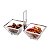 CONJUNTO 4 LUGARES AMERICANO DE PLÁSTICO SUSSEX ROSÉ 38CM - LYOR - Imagem 1