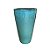 VASO VIETNAMITA DE CERAMICA IMPORTADO MALDIVAS AQUA D30XA54CM - Imagem 1