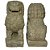 ESCULTURA CAES DE FO PEDRA VULCANICA CONJUNTO COM 2 IMPORTADO INDONESIA A80CM - Imagem 1