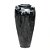 VASO VIETNAMITA DE CERAMICA IMPORTADO ROMA PRETO D56XA116CM - Imagem 1