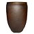 VASO VIETNAMITA DE CERAMICA IMPORTADO BRUXELAS BLACK CLAY D72XA106CM - Imagem 1