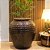 VASO RUSTICO DE CERAMICA IMPORTADO INGLATERRA MARROM EXTRA D70XA85CM - Imagem 3