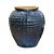 VASO RUSTICO DE CERAMICA IMPORTADO INGLATERRA AZUL EXTRA D70XA85CM - Imagem 2
