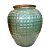VASO CERAMICA IMPORTADO INGLATERRA RUSTICO DE VERDE EXTRA D75XA85CM - Imagem 1