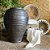 VASO PARA FONTE VIETNAMITA CERAMICA IMPORTADO PEQUIM GRAFITE D64XA86CM - Imagem 3