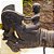 ESCULTURA CAVALEIRO EM CHIFRE DE BUFALO L10XA38CM - Imagem 3