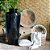 VASO VIETNAMITA DE CERAMICA IMPORTADO BENIN PRETO D40XA97CM - Imagem 4