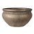 BACIA VIETNAMITA CERAMICA IMPORTADO GRECIA BRONZE D72XA43CM - Imagem 1
