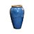 VASO RUSTICO DE CERAMICA IMPORTADO DUBAI AZUL D44XA72CM - Imagem 2