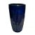 VASO VIETNAMITA DE CERAMICA IMPORTADO SINGAPURA AZUL D40XA70CM - Imagem 2