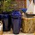 VASO VIETNAMITA DE CERAMICA IMPORTADO JAKARTA AZUL D33XA70CM - Imagem 3