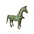 ESCULTURA EM BRONZE CAVALO BALI VERDE - Imagem 1