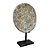 ESCULTURA MASCARA TRIBAL DAYAK EM MADEIRA WHITEWASH COM SUPORTE A66CM - Imagem 2