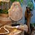 PLACA BALI MADEIRA PETRIFICADA CLARA COM SUPORTE 31CM - Imagem 3