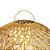 LUMINARIA PENDENTE FIBRA RATTAN IMPORTADA BOIPEBA D85XA60CM - Imagem 2