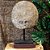 ESCULTURA MASCARA TRIBAL ASMAT EM MADEIRA WHITEWASH COM SUPORTE A60CM - Imagem 3