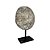 ESCULTURA MASCARA TRIBAL ASMAT EM MADEIRA WHITEWASH COM SUPORTE A60CM - Imagem 2