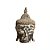 CABECA DE BUDA DECORATIVA EM MADEIRA WHITEWASH A40CM - Imagem 1