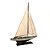 BARCO DECORATIVO PACIFIC EM MADEIRA E TECIDO OCEAN ART COLLETION 80CM - Imagem 1