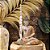 ESCULTURA IMPORTADA BUDA MADEIRA ANTIGA LARANJA L34XA50CM - Imagem 3
