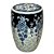 GARDEN SEAT CELESTE EM PORCELANA AZUL E BRANCA D25XA40CM - Imagem 2