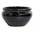 BACIA VIETNAMITA GRECIA CERAMICA IMPORTADO PRETO - Imagem 1