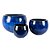 BACIA VIETNAMITA CERAMICA IMPORTADO NEPAL AZUL D55XA38CM - Imagem 2