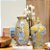 FLOREIRO EM PORCELANA AMARELO FLORIDO COM TAMPA A45CM - Imagem 3