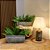 FLOREIRO RUSTICO DE CERAMICA IMPORTADO BRANCO 55X30XA22CM - Imagem 3