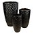 VASO VIETNAMITA DE CERAMICA IMPORTADO HAVANA PRETO D34XA57CM - Imagem 2