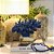 CORAL DECORATIVO AZUL BASE EM VIDRO COLECAO OCEAN ART L26XA22CM - Imagem 3