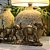 ESCULTURA IMPORTADA FAMILIA ELEFANTE SAVANA COLLECTION - Imagem 2