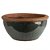 BACIA RUSTICA CERAMICA IMPORTADA BARCELONA VERDE D52XA27CM - Imagem 1